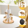 Roll Paper Towel Holder Iron Papers Roll Holder Vertical Papers Towel Storage Racks Kitchen Paper Organiser for Kitchen Supplies
