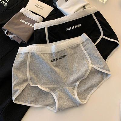 Damen Slips Baumwollschritt Damen Sportunterwäsche Atmungsaktive Sicherheitshose Femme Dessous Mittelhoch geschnitten Mädchen Studentinnen Intimates