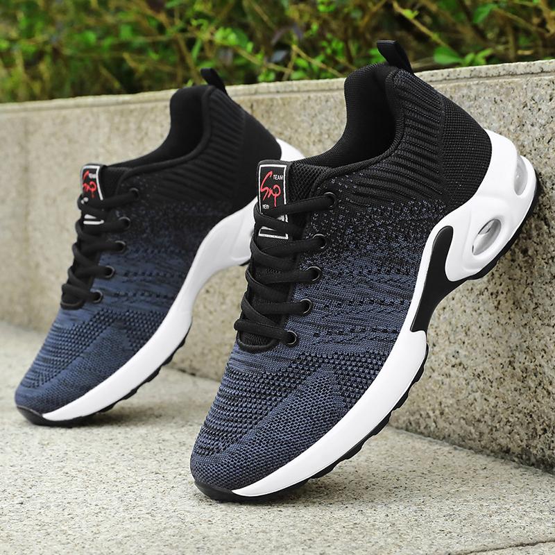 

Men s shoes, men s summer air cushion leisure sports shoes, breathable and non slip, outdoor sports and fitness, free shipping 46 чорний
