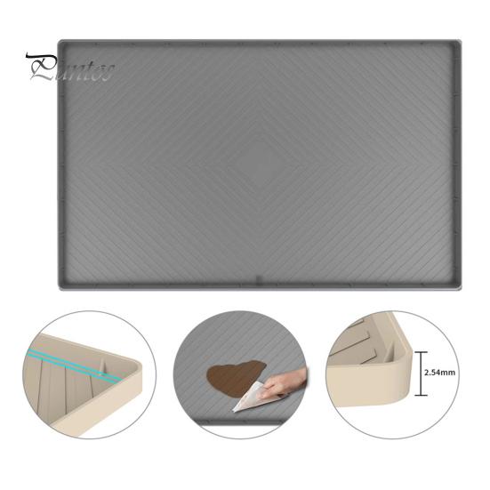 Silicone Sink Mat Waterproof Sink Liner Cabinet Protector Organizer Drip Tray Oil-Proof Easy To Clean Multi-Functional Kitchen Shelf Liner