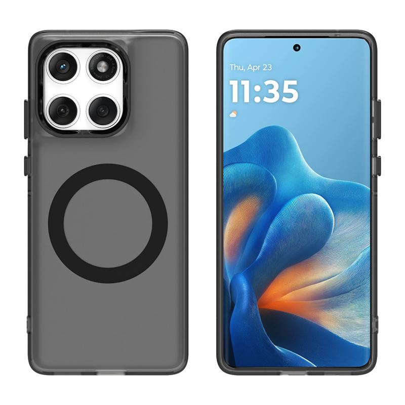 Magnetic Adsorption Wireless Charge Case For Motorola Edge 60 Transparent Phone Case Moto Edge 60 Case For Moto Edge 60 Fusion