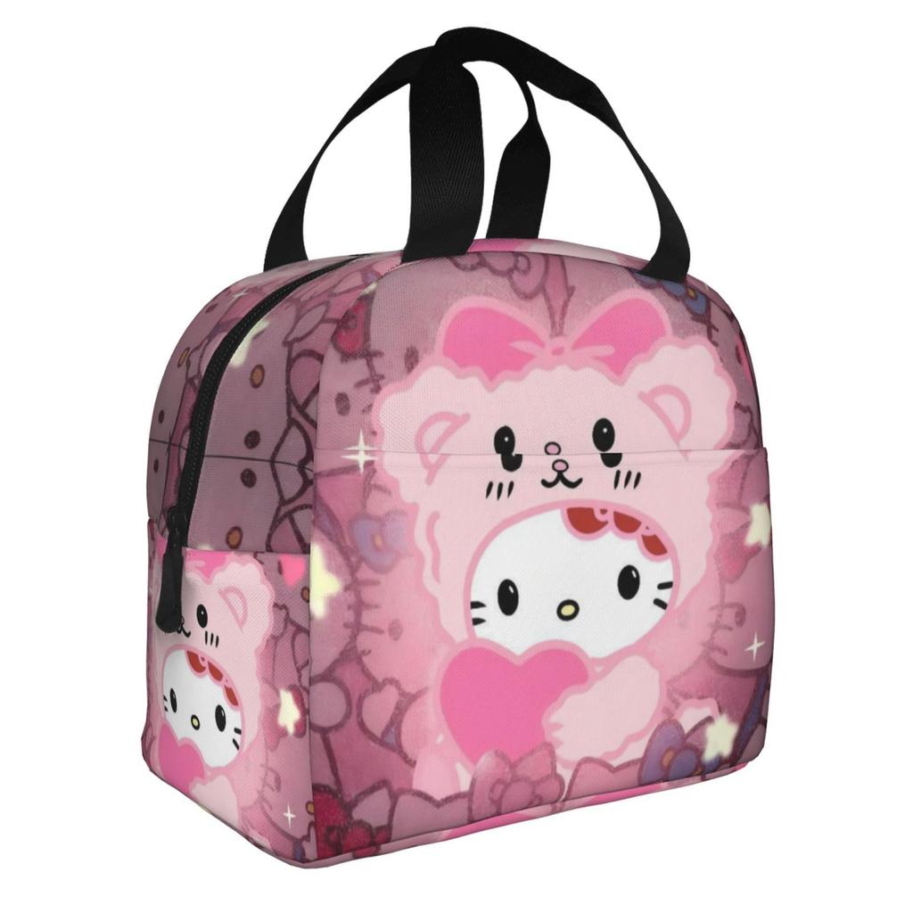 Cartoon Animation Picnic Bag, Primary And Secondary School Students Lunch Bag, Convenient And Large-Capacity Thermal Insulation Bag