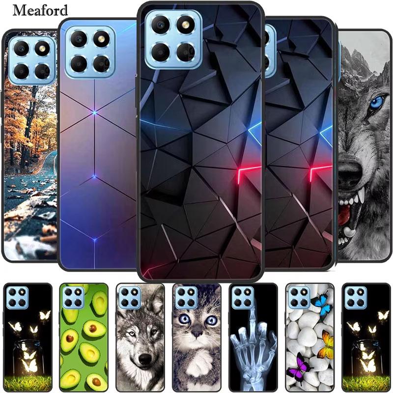 For Honor X8 5G X6 Case Animals TPU Soft Silicone Back Cover Case For Huawei Honor X8 5G Funda Honor X6 HonorX6 Cat Wolf Coque