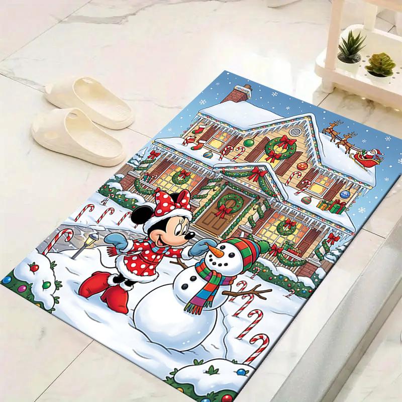 1Pc Christmas Winnie Pooh Rug Office Carpet Indoor Outdoor Doormat Nonslip Soft And Comfortable Living Room Christmas Halloween Gift D918106