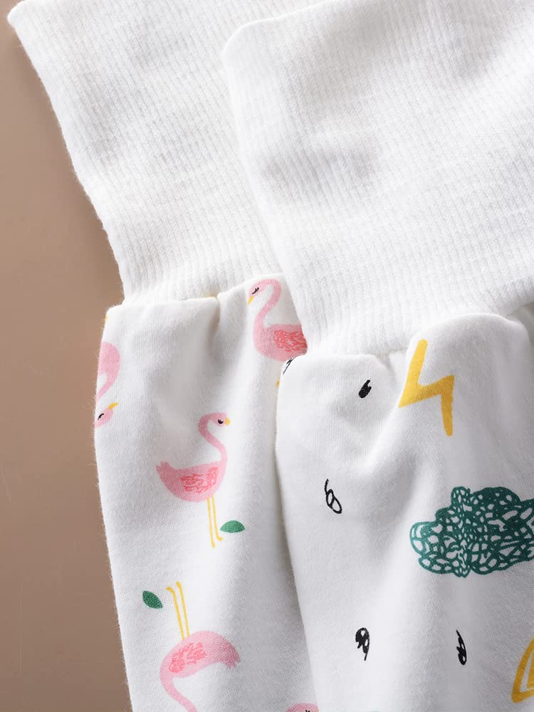 CooElc Baby Pajama Pants with Belly Boys and and Loungewear Prevents Colds While Long Sizes 90 Warmer, Girls, Spring, Autumn, Winter, Kids' Bottoms,