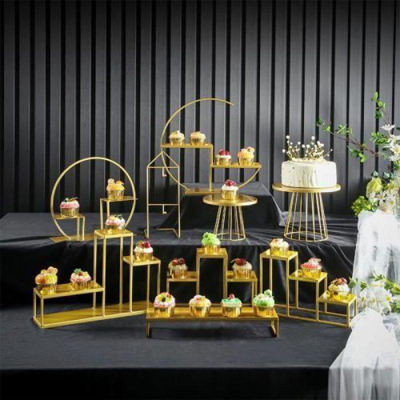 European Dessert Table Stand Set: Elegant Wedding Ornament for Cakes, Pastries, Buffets & Tea Towers