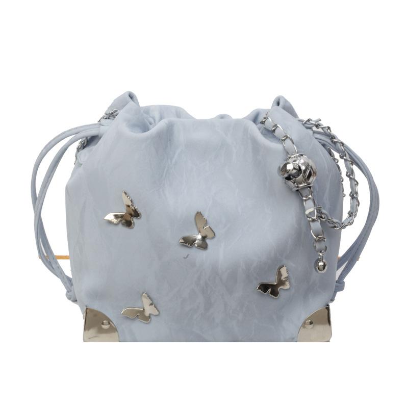 

Модная сумка женская сумка на плечо с бабочкой цепочка сумка-мессенджер синий