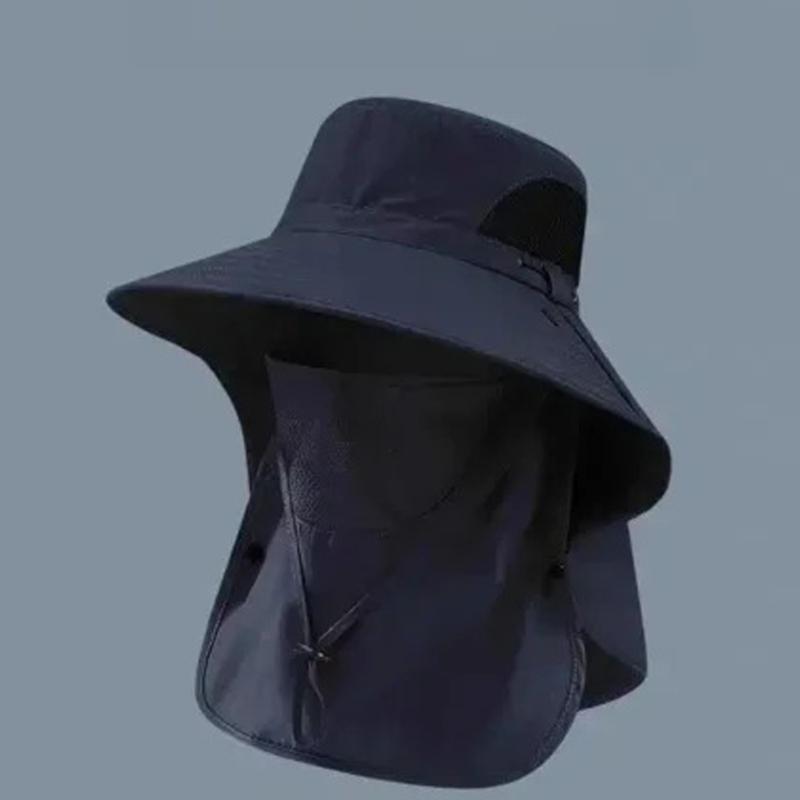 Camping Mesh Breathable Sun Hat Wide Brims Sun Protections Cap Mountaineering Cap Large Fisherman Hat Bucket Outdoor