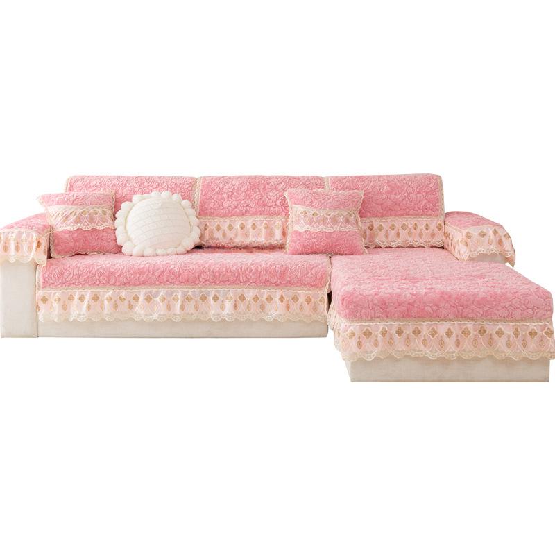 Plush Sofa Cushion Winter Thickened Non-Slip Sofa Cushion Towel Simple Modern Winter Sofa Cover Cover Cloth