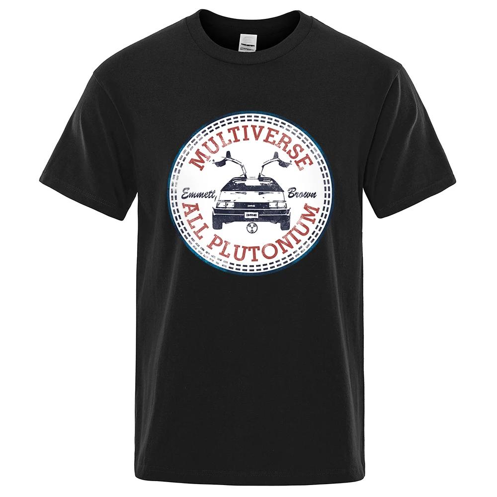 

Футболка Мультивселенная Весь Плутоний Мужская Винтажная Футболка с Фильмом Модная Хлопковая с Коротким Рукавом Летняя Дышащая XXXXXL чёрный