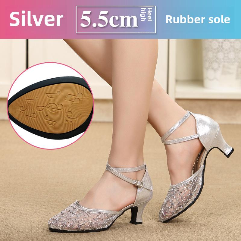 Neue lateinamerikanische Tanzsandalen für Damen – Gesellschaftstanzschuhe für Erwachsene.