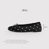 French FlatBottomed Bow OnePedal ShallowMouth Single Shoes Women'S Spring Round Head Evening Shoes Ladyshoes