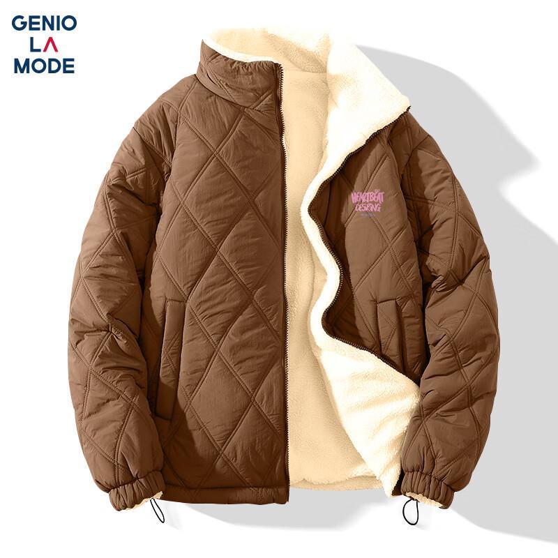 

GENIOLAMODE Men s Winter Stand Collar Padded Jacket XL