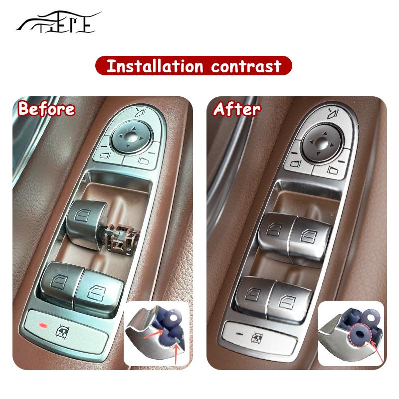 The Car Window Button for Mercedes Benz W213 E-Class E200 E300 E350 E320 Window Regulator Switch Button Electric Control Cover