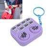   Keychain Colorful Lights DJ Disc Player Design Automatic Play and Self Press Mode Portable DJ Keyring