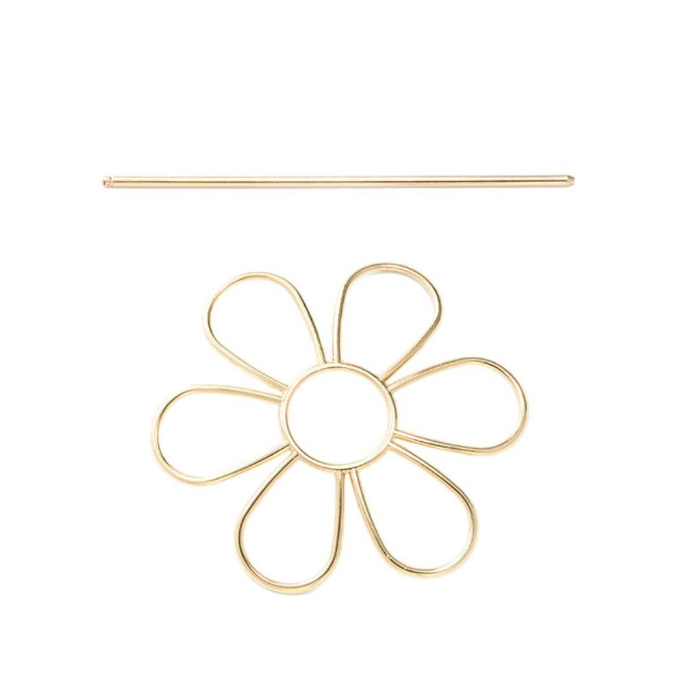 Metall-Haarstab Blütenform Haarschmuck Elegante Haarnadel Tägliche Anwendung