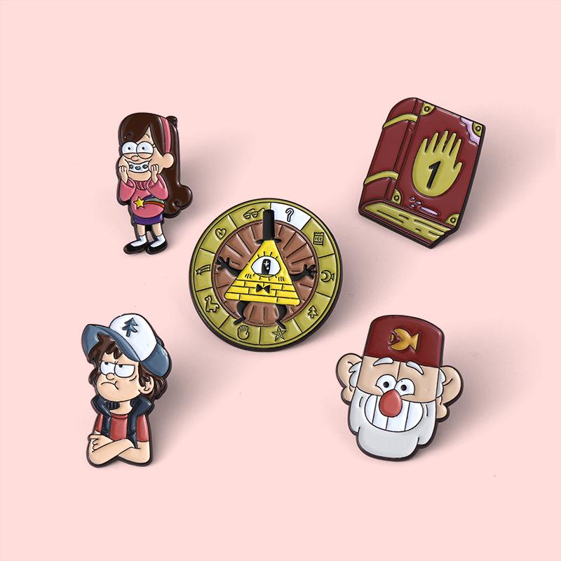 Creative Cartoon Character Enamel Alloy Brooches
