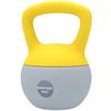 8KG Soft Kettlebell, Kettlebell with Non-Slip Handle for Home Gym, Weight Lifting, Strength Training, Yellow/Grey