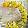 2 5 10M Battery Powered Sunflower String Light Outdoor Waterproof Artificial Flower Vine Atmosphere Lamp for Home Garden Decor