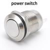 10PCS 12MM metal button switch self-reset no light jog start power switch jog button switch