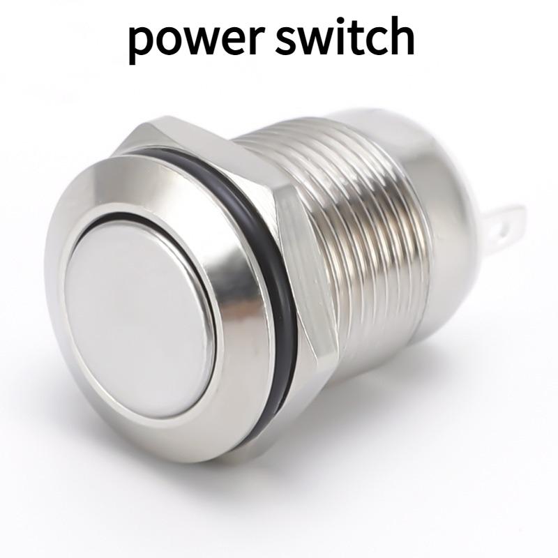 10PCS 12MM metal button switch self-reset no light jog start power switch jog button switch