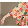 DIMANAF New 2026 Women Plus Size Summer Long Dress Sundress Loose Oversize Print Maxi Lady Floral Cotton Beach Dress