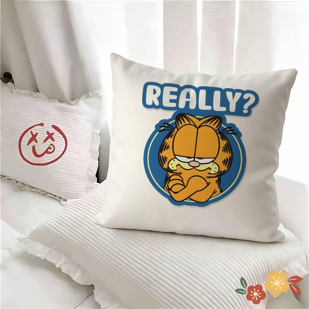 pc GGarfields Pillow Case Fashion Square Pillowcase Bedroom Sofa Room Ins Decoration Leisure