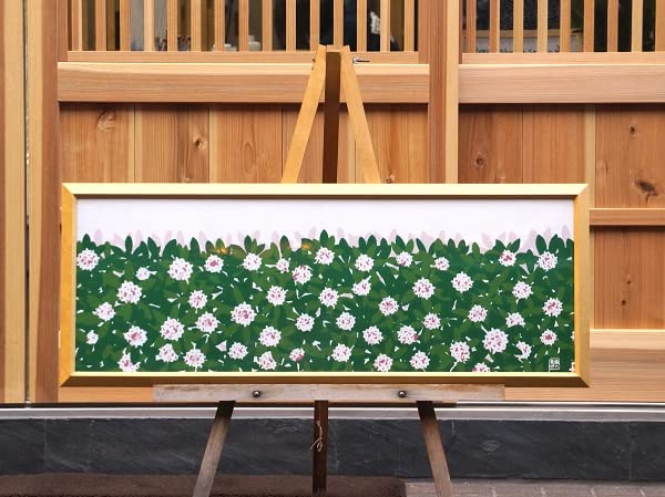 Anbo Dyeing Hand Towel Authentic Dyed Cotton Tokuoka Made in Japan 35cm x 100cm "Jasmine Flower" 100%