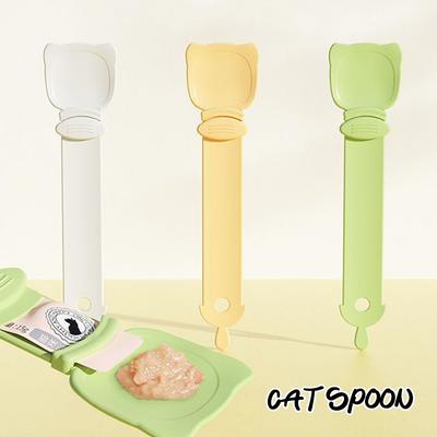 Cat Strip Feeding Spoon For Wet Semi-liquid Foods Cat Strip Squeeze Spoons Pet Snack Feeding Supplies