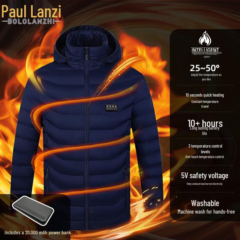 Baoluo Lanzhi Men s Smart Heated Jacket 3XL