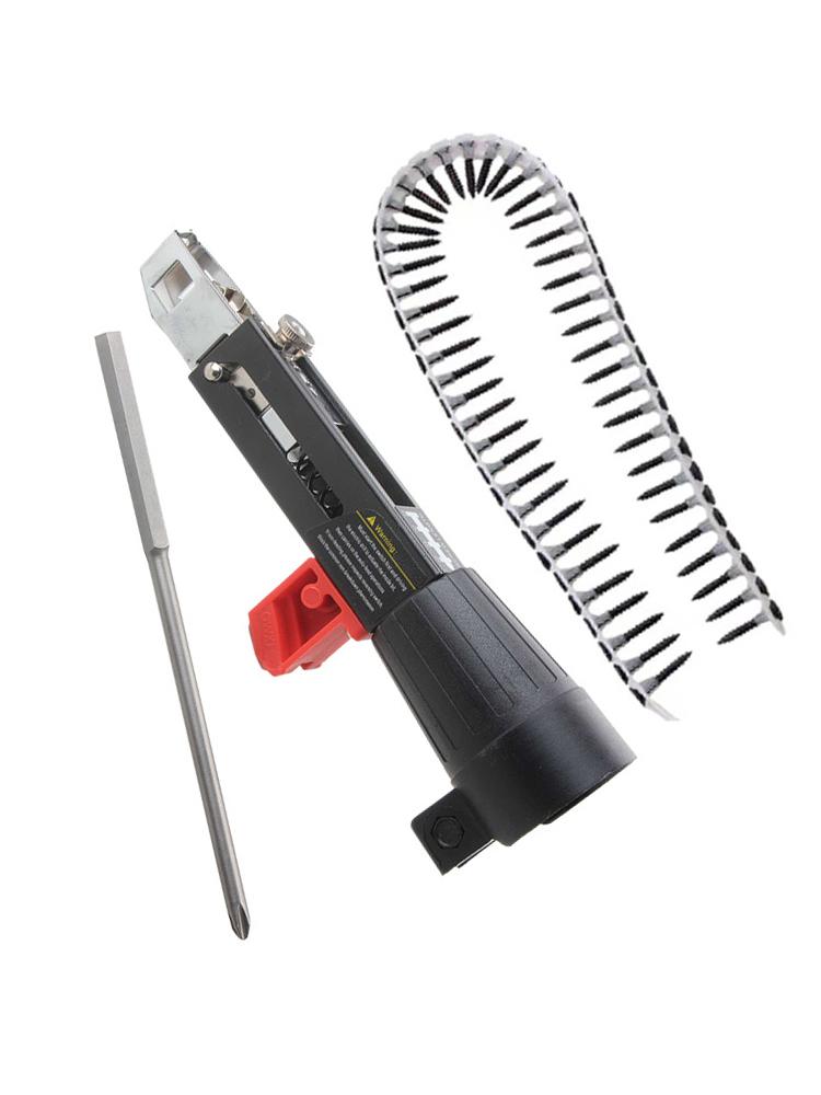 

1 комплект винтоверт с цепью головка автоматического гвоздезабивного пистолета электрический пакетный деревообрабатывающий декоративный аккумуляторный саморез