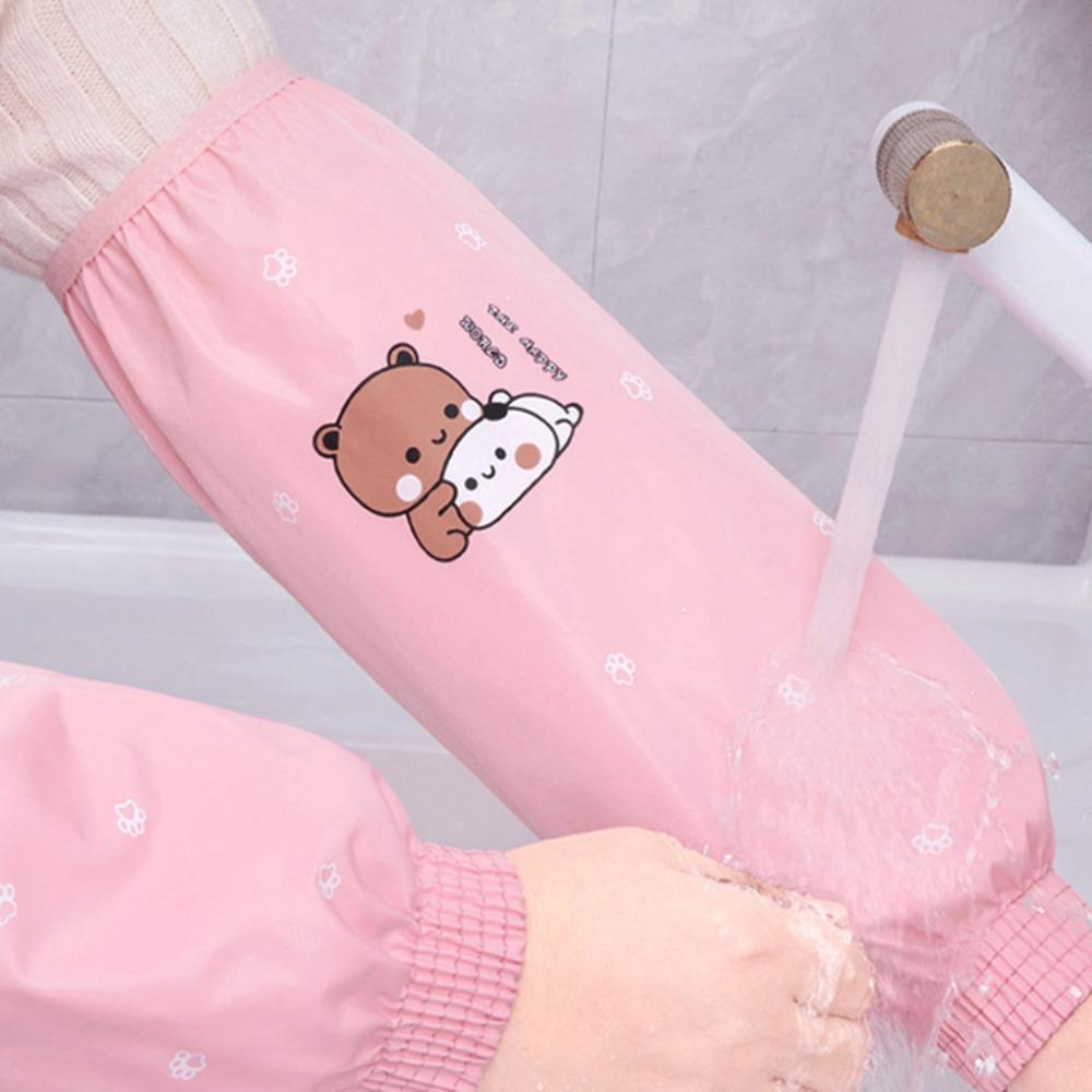 Cartoon Pattern Protective Cuff Dirt-proof Anti-fouling Sleeve Cover Practical Hand Sleeves