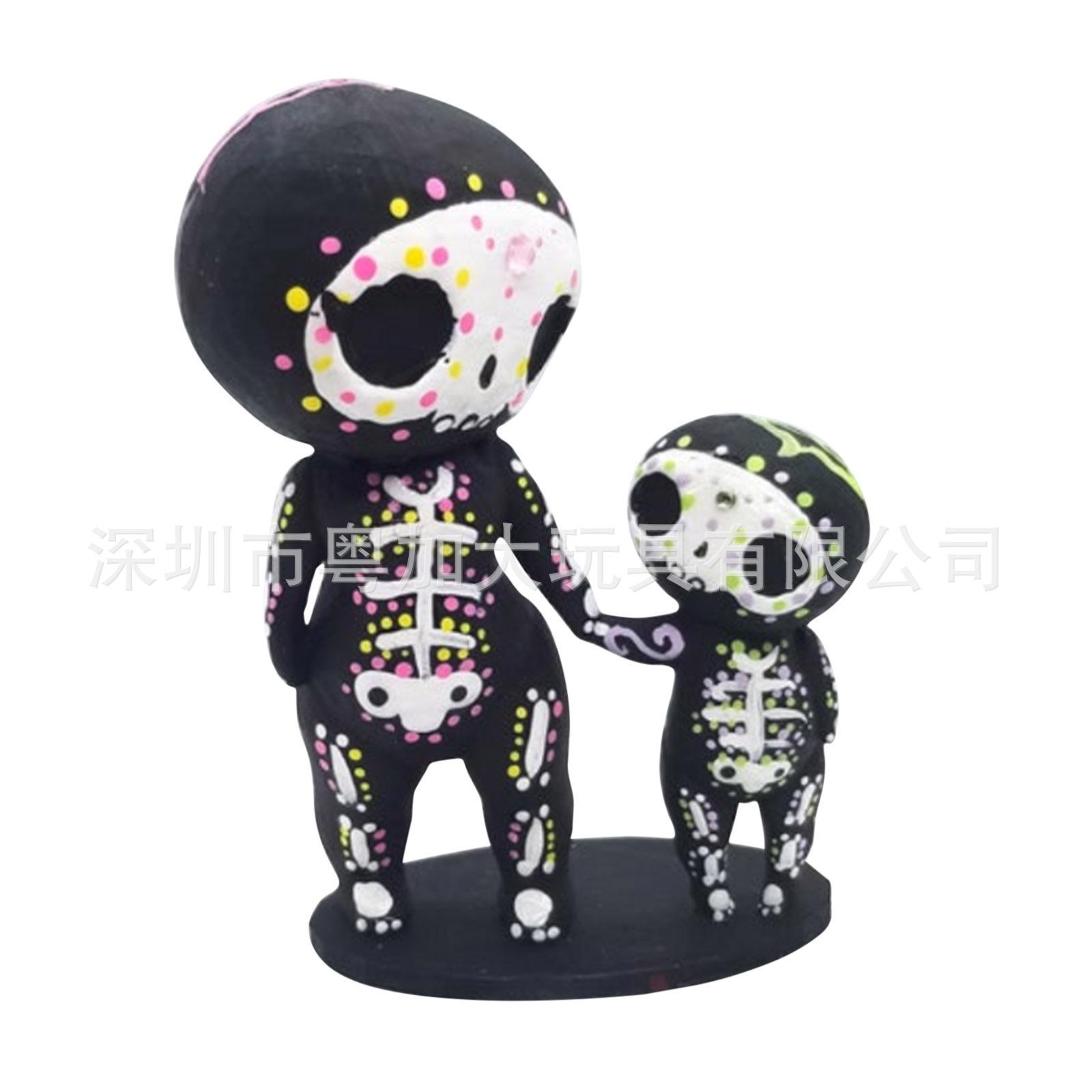 Sugar Skull Couple Statue Decoration, Sugar Skull Couple Figurine, Christmas gift, Stocking stuffers, Valentine s Day gift, girlfriend gift