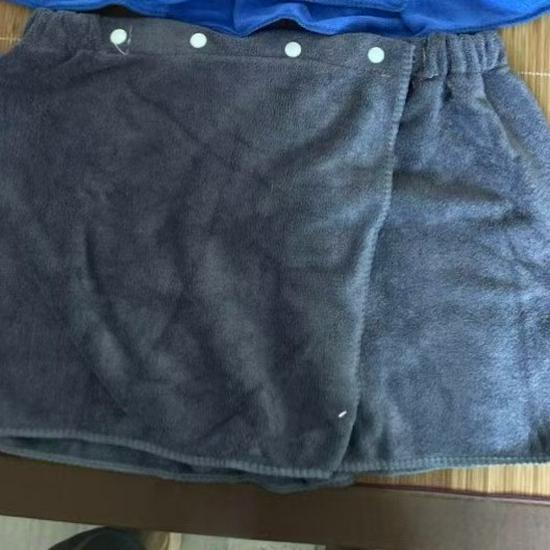 

Men s Absorbent Wearable Bath Skirt Towel & Boxer Briefs One Size