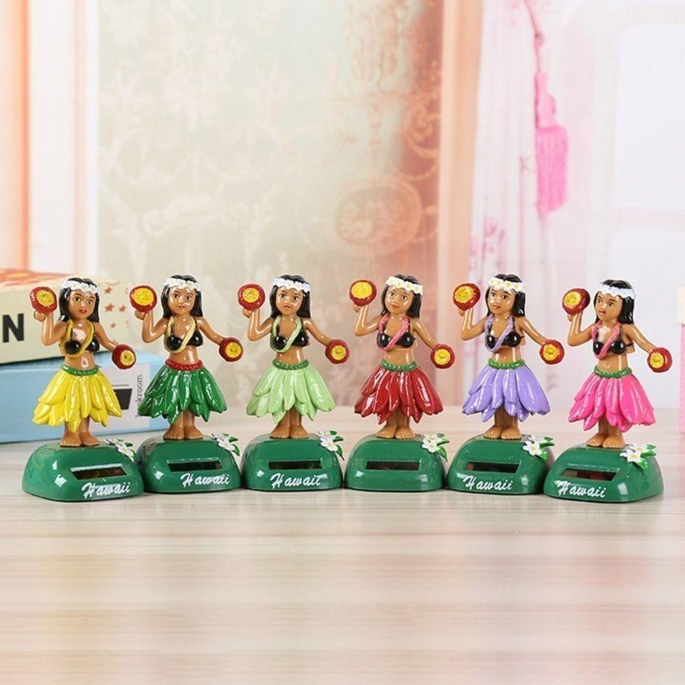 Model Hawaiian Girl Toys Solární Dekor palubní desky auta Nový Hula Girl Swinging Car Decor
