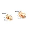 200Pcs/Lot Iron Gold Color Butterfly Scrolls Ear Post For Jewelry Making DIY Blocked Caps Studs Earring Backs Stopper Supplies