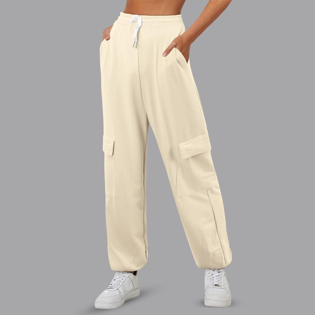 Women High Waist Pant Casual Long Pants Trousers With Pockets