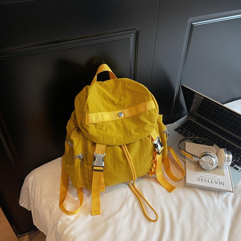 Schoolbag Backpack Women's 1011 New Korean Leisure Large Capacity Student School Bag Medium and Large Capacity Travel Backpack for Older Children