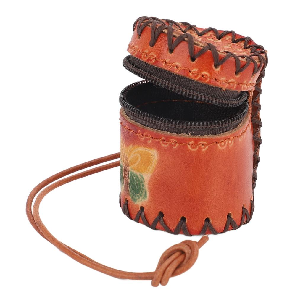 Mini Niedlicher Kosmetiktaschenanhänger Multifunktionaler Rindsleder Lippenstift Kartenhalter Taschenanhänger für