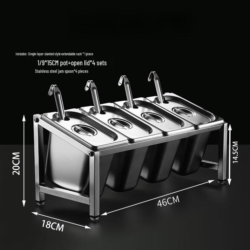 Jingbaodi Commercial Stainless Steel Condiment Pan Set