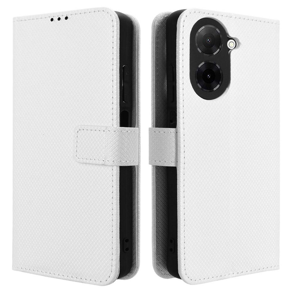 For Xiaomi Redmi A5 4G (171.7mm)/Poco C71 4G Case PU Leather Diamond Texture Wallet Phone Cover