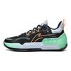 Li-Ning Cloud Anti-Slip Wear-Resistant Lightweight Rebound Low-Top Basketball Shoes Kids Sneakers Black Green YKBT022-7