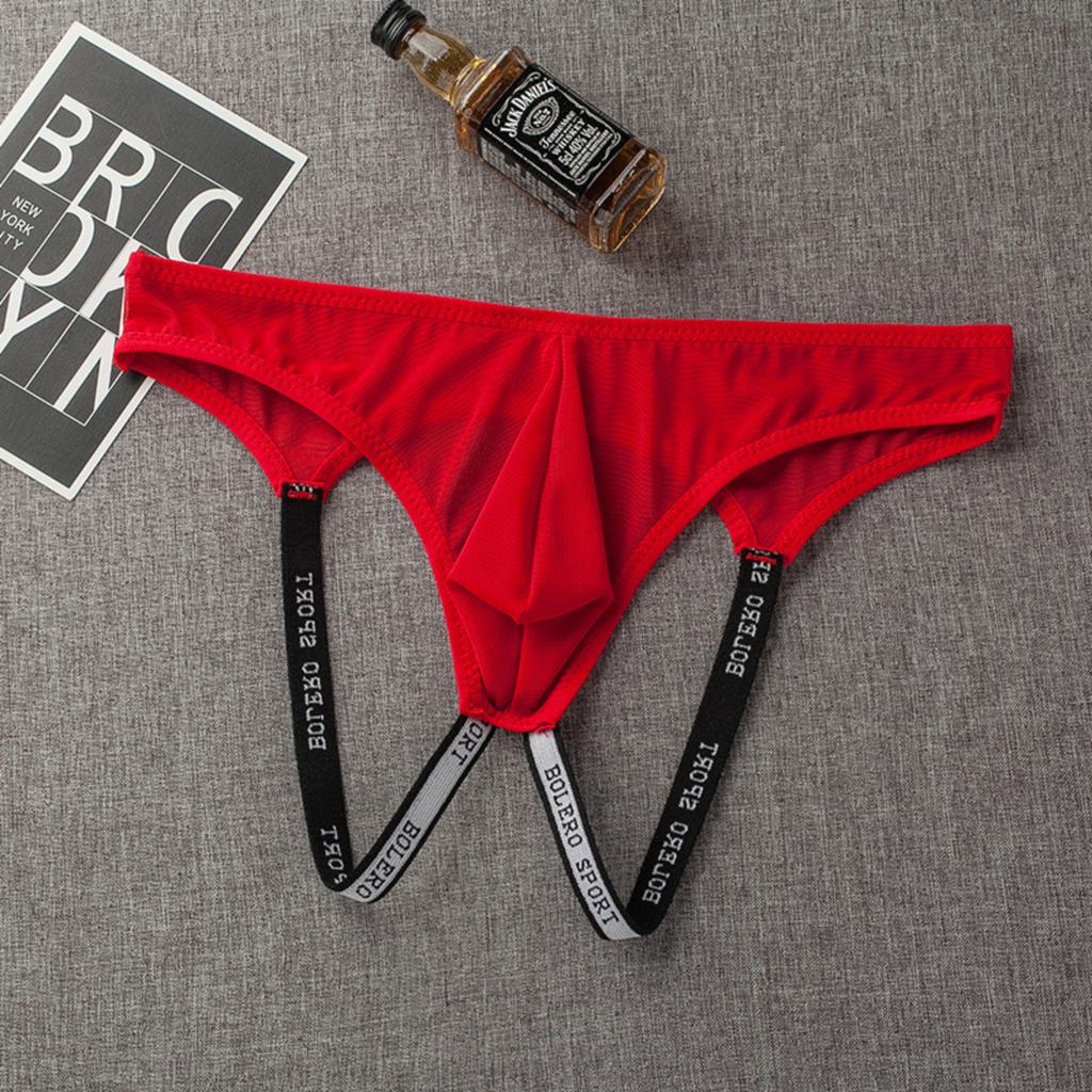 Men's Double Thong Underwear With U-Shaped Cutout For Sexy Curves And Lifted Buttocks