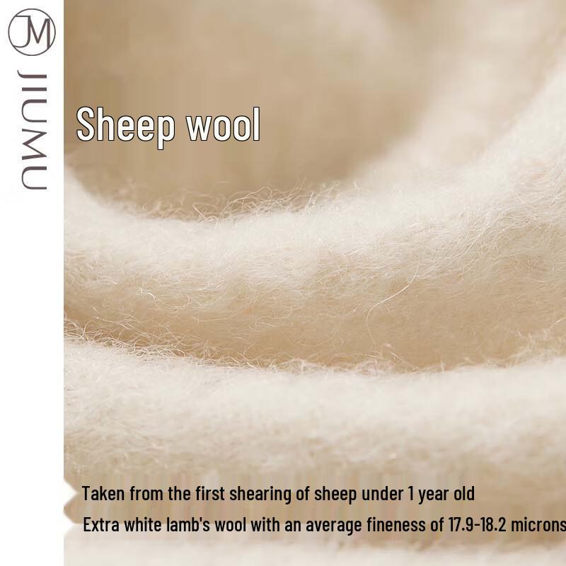 JIUMU Women's Wool Knit Scarf