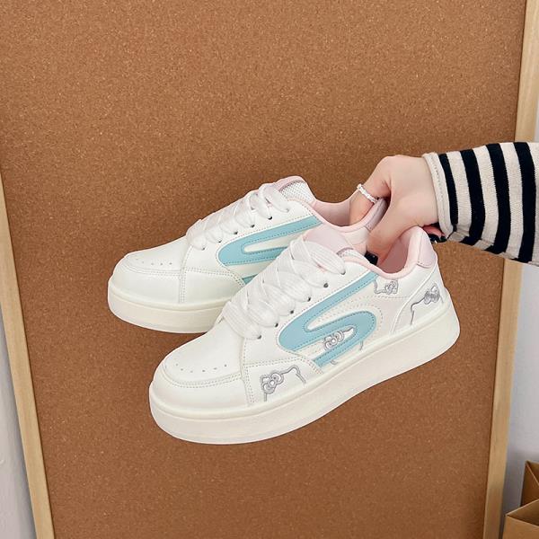 Fashion Small White Shoes Large Size Women Wedge Basket 2025 All-Match Casual Female Sneakers Big Size Sports Leisure Big Size Shoes Wom