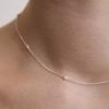 TATIANA (925 Silver) Bezel Dot Chain Necklace NZ2418