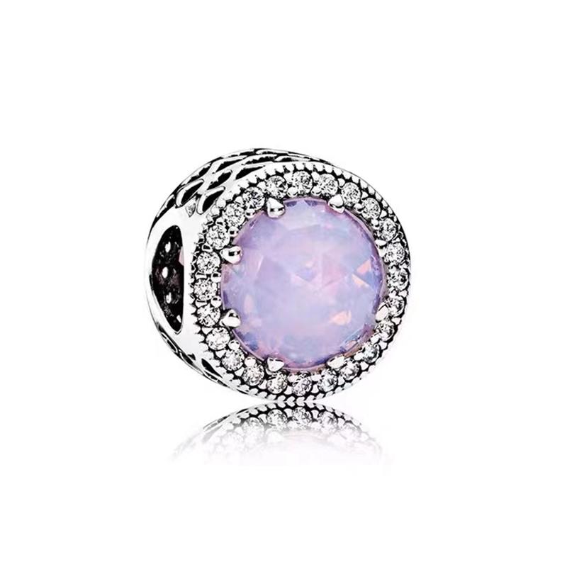 Sparkling Pavé & Star Clear Cerise Pink Sea Green Dark Blue Charm Beads Fit Original Bracelets Diy Women Jewelry Gifts