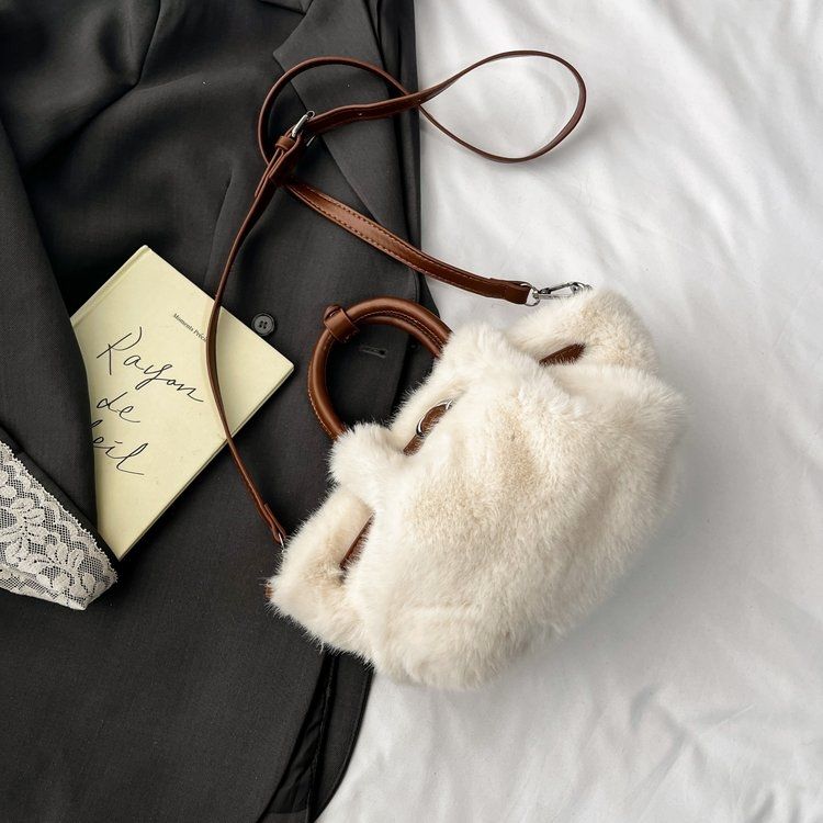 Winter Plush Bag Women's New Fashion Versatile Crossbody Bag Exquisite Handbag
