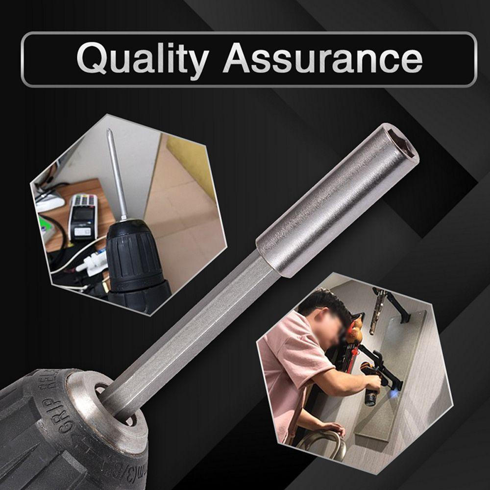 Release Magnetic Extension Power Tools Screwdriver Hex Shank Extender Rod Socket Drill Bit Holder