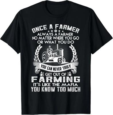 Divertido Una vez agricultor Siempre agricultor regalo para agricultura Regalo Camiseta Unisex